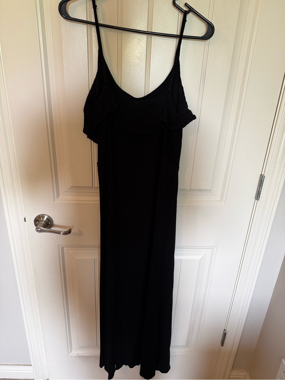 Black Spaghetti Strap Maxi Dress
